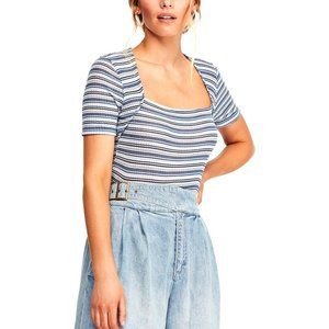 Free People Women’s Wild Striped Top XS